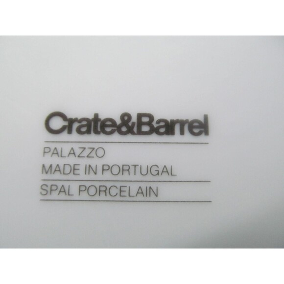 Crate And Barrel Palazzo Spal Porcelain Portugal White Gravy Boat - Picture 8 of 10